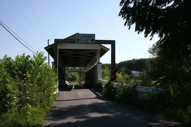 Snooks Covered Bridge in East St. Clair PA