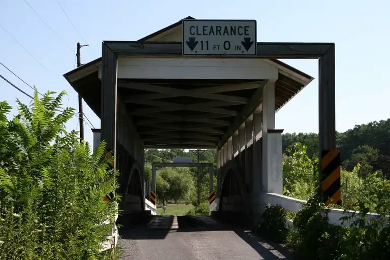 Snooks Covered Bridge in East St. Clair PA