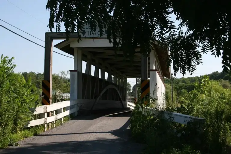 Snooks Covered Bridge in East St. Clair PA