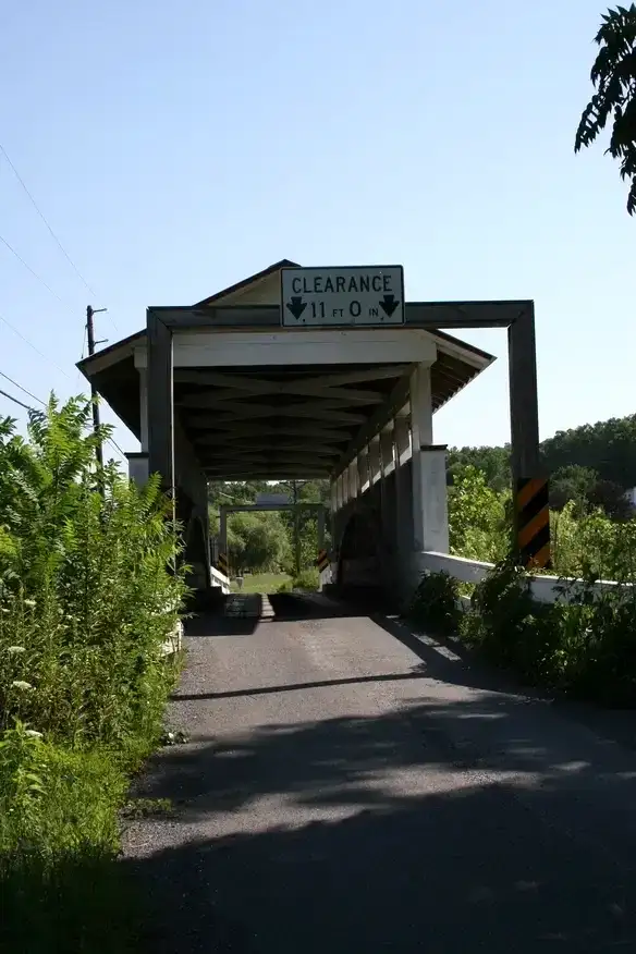 Snooks Covered Bridge in East St. Clair PA