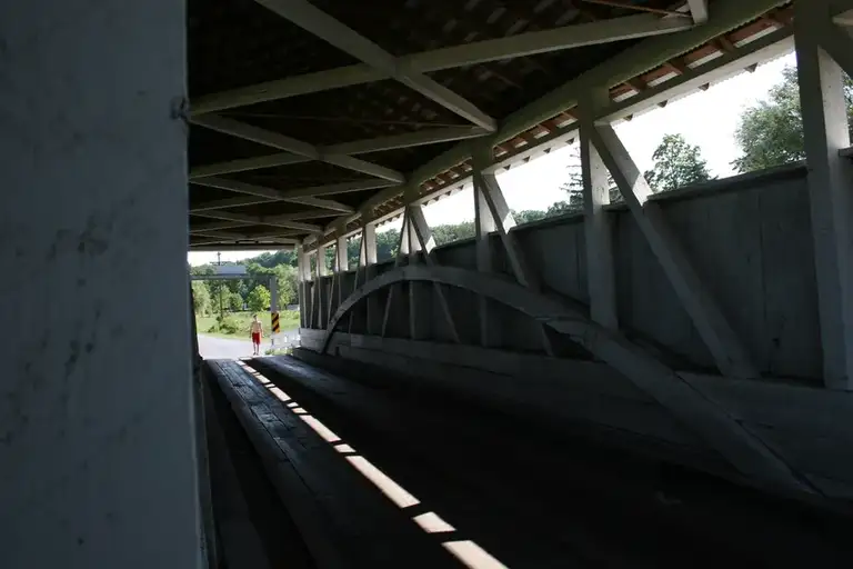 Snooks Covered Bridge in East St. Clair PA