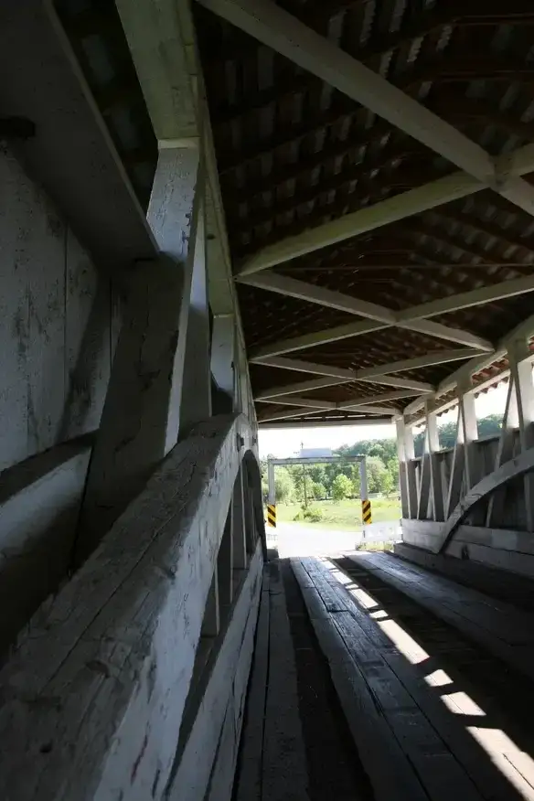 Snooks Covered Bridge in East St. Clair PA