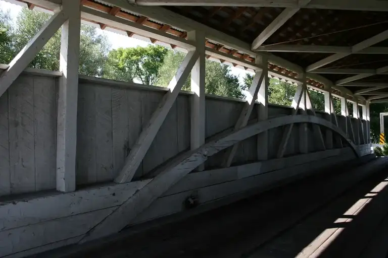 Snooks Covered Bridge in East St. Clair PA