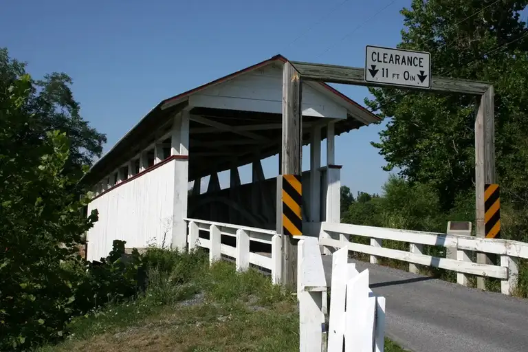 Snooks Covered Bridge in East St. Clair PA