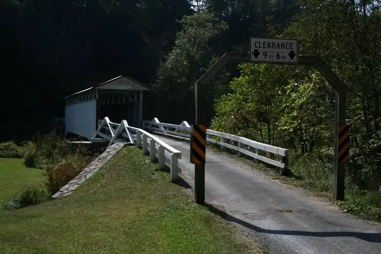 Jacksons Mill Covered Bridge in Breezewood