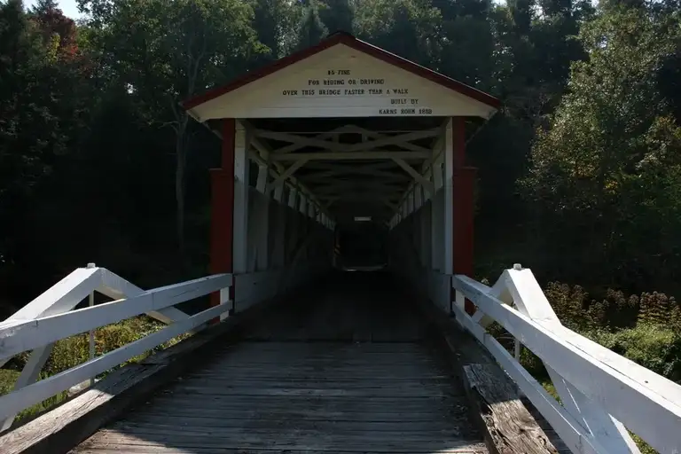 Jacksons Mill Covered Bridge in Breezewood