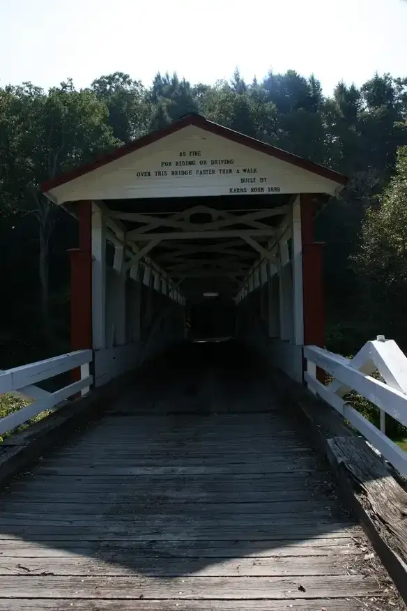 Jacksons Mill Covered Bridge in Breezewood