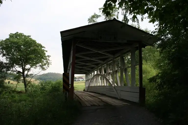 Turners Covered Bridge in Manns Choice PA