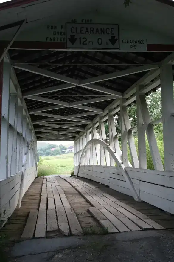 Turners Covered Bridge in Manns Choice PA