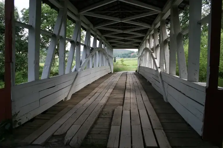 Turners Covered Bridge in Manns Choice PA