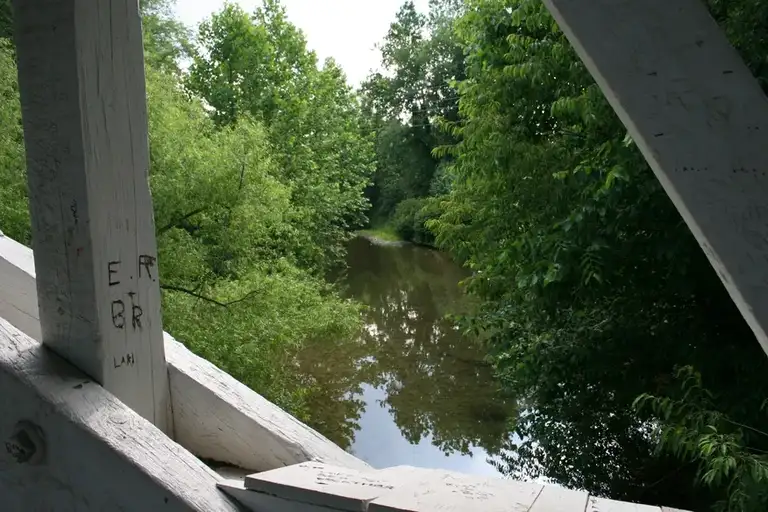 Turners Covered Bridge in Manns Choice PA