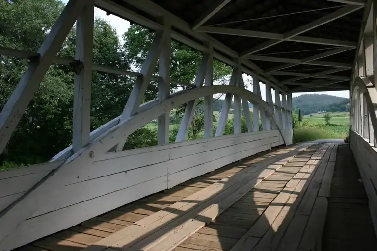 Turners Covered Bridge in Manns Choice PA