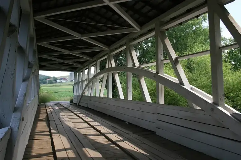 Turners Covered Bridge in Manns Choice PA