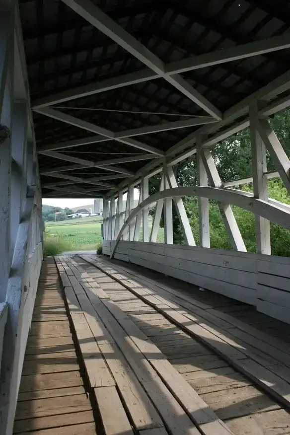 Turners Covered Bridge in Manns Choice PA