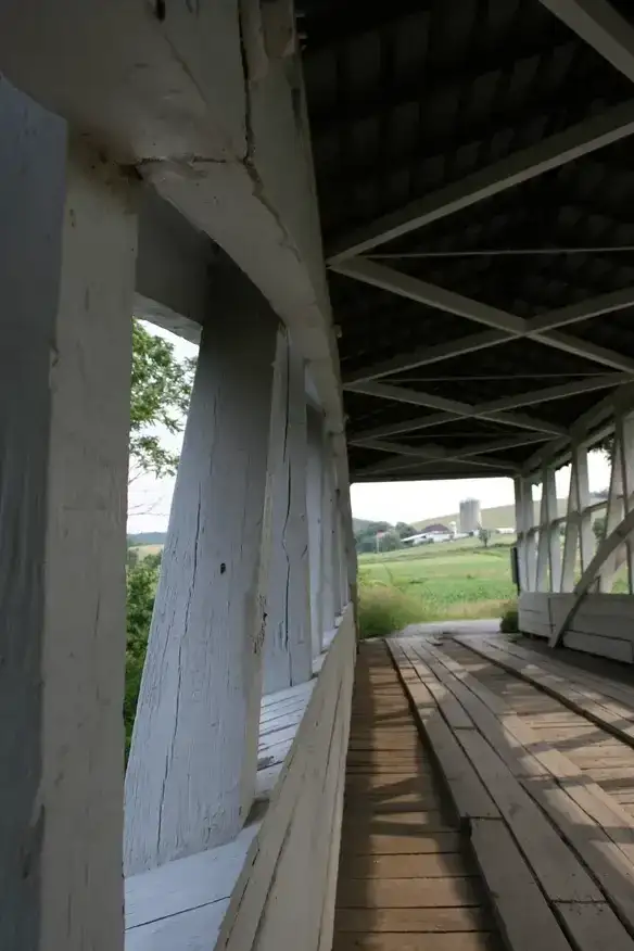 Turners Covered Bridge in Manns Choice PA